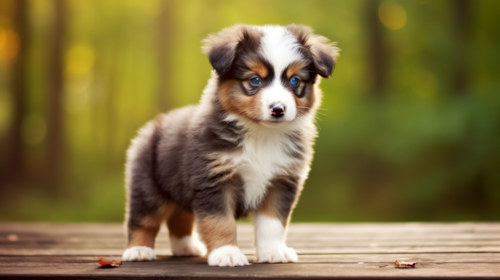 Aussiechon puppy